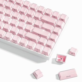 Amazon.com: Womier Jelly Keycaps-Crystal Cute Keycaps Pink